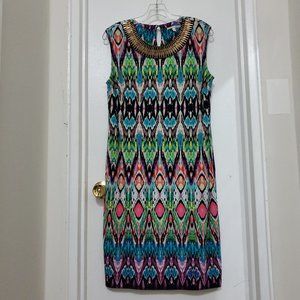 Signature Camryn Dress Size 12 ~~~ PSYCHEDELIC OCEAN WAVES ~~~